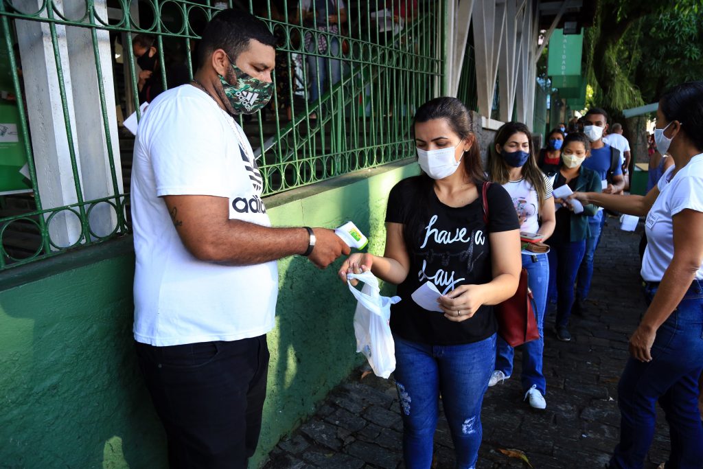 Para garantir a segurança dos candidatos do Semec as normas sanitárias seguiram à risca